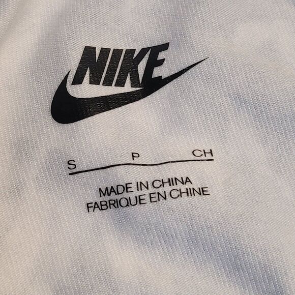 Nike Leg-A-See Mish Mash Leggings Foldover Just Do It Waistband Abstract Small - Picture 8 of 12